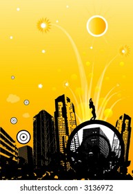 urban city illustration