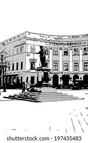 urban city landmark architecture. vector