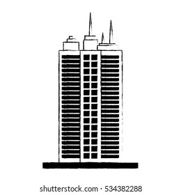 Urban city tower icon vector illustration graphic design