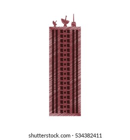 Urban city tower icon vector illustration graphic design