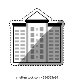 Urban city tower icon vector illustration graphic design