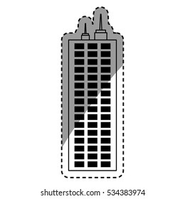 Urban city tower icon vector illustration graphic design