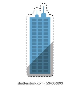 Urban city tower icon vector illustration graphic design