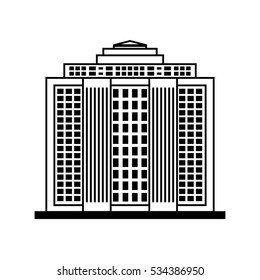 Urban city tower icon vector illustration graphic design