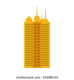 Urban city tower icon vector illustration graphic design