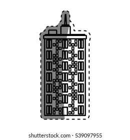 Urban city tower icon vector illustration graphic design