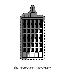 Urban city tower icon vector illustration graphic design