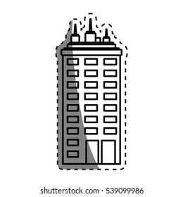 Urban city tower icon vector illustration graphic design