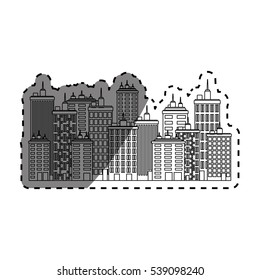 Urban city view icon vector illustration graphic design