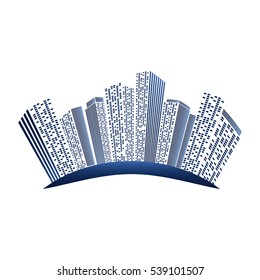 Urban city view icon vector illustration graphic design