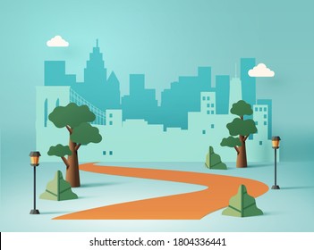City road Royalty Free Stock SVG Vector and Clip Art