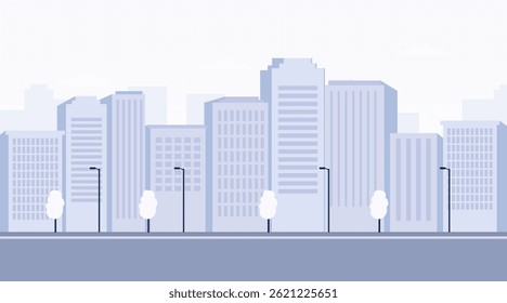 Urbana Cityscape Ilustração, Moderna Arquitetura Apartamento, Design Skyline, Paisagem Imobiliária