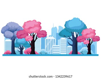 Urban cityscape scenery