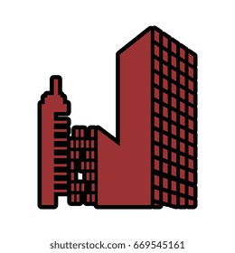 Urban cityscape view