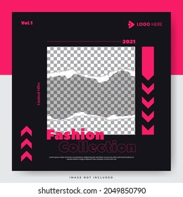 Urban clothing fashion sale social media post template