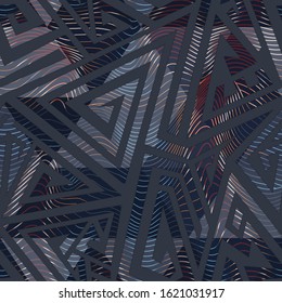 Urban color geometric maze pattern