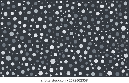 Urban Concrete Hexagon Pattern, Neutral and Industrial Gray