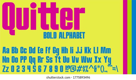 Urban Condensed bold vector font