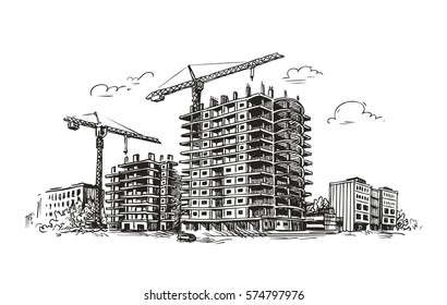Architectural Drawing Sketch Vector Graphics Architecture - Building  Transparent PNG