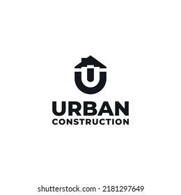 Urban construction logo design, vector and illustration