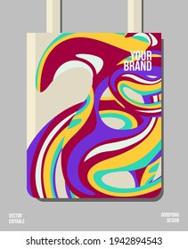 Urban Creative Tote Bags, vector editable.