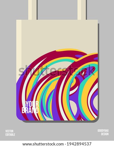 Urban Creative Tote Bags, vector editable.