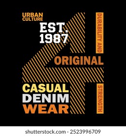 URBAN CULTURE EST 1987 ORIGINAL CASUAL DENIM WEAR