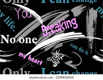 urban culture graffiti hand writing vector, Creative art design poster backgrounds. Seamless magazine letters, Seamless pattern graffiti street art vector