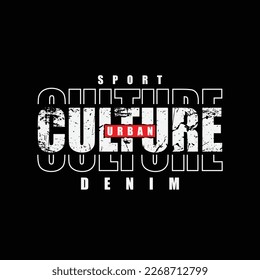 Urban culture t-shirt and apparel design