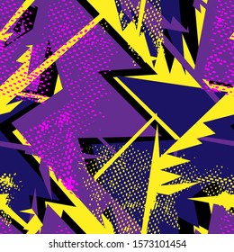 Urban curved seamless pattern. Backdrop fot textile, wallpaper.  