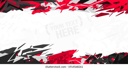Urban Cyberpunk Abstract Graffiti Style Background Vector Illustration Art