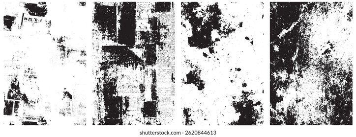 Urban Decay Texture Pack, Vintage Grunge Newspaper, Peeling Paint, and Distressed Wall Overlays