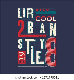 urban denim graphic typography design element t shirt vector for ready print and other use