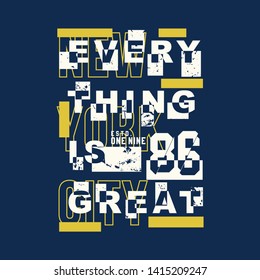 urban denim slogan graphic design t shirt for ready print