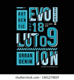 urban denim with slogan graphic vector typography text frame for t shirt print