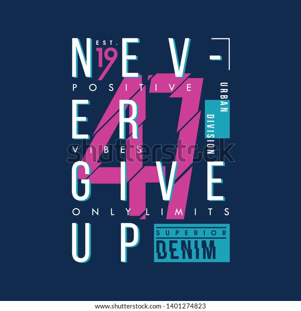 Urban Denim Slogan Graphic Vector Typography Stock Vector (Royalty Free ...