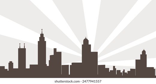 urban design with a gradient background with straight lines vector illustration