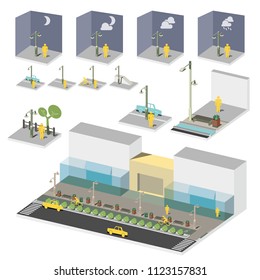 Urban design isometric pack