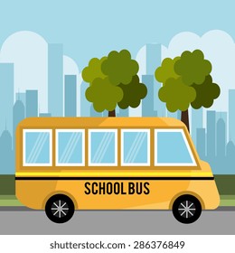Urban design over cityscape background, vector illustration.