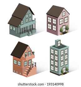 Urban design over white background, vector illustration