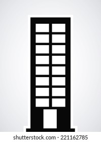 Urban design over white background, vector,  illustration