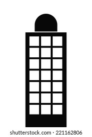 Urban design over white background, vector, illustration