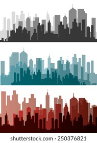 Urban design over white background, vector illustration.