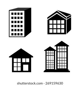 Urban design over white background, vector illustration.