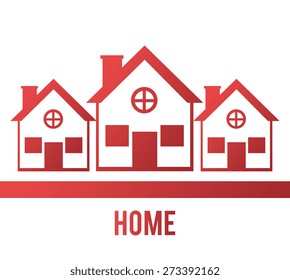 Urban design over white background, vector illustration.