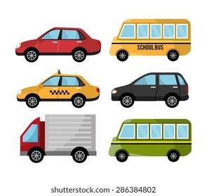 Urban design over white background, vector illustration.