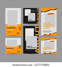 Urban Design Style for Social Media Post Templates