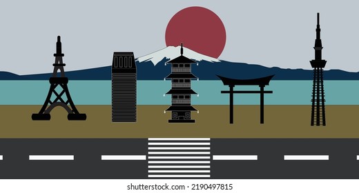 Urban design style tokyo japan, you can use for background, design , banner and others