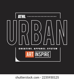 urban design typography vector illustration for print