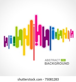 Urban designed background with stylized abstraction. Vector illustration